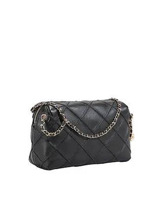 TORY BURCH | Sac en cuir - Sac bandoulière FLEMING Small | schwarz